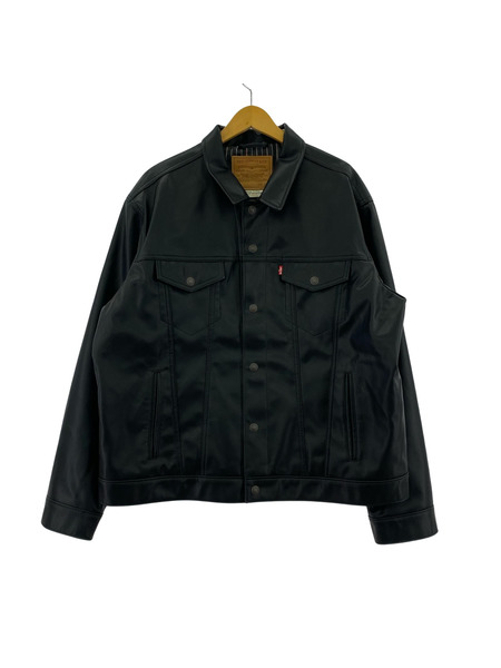 Levi's PREMIUM THE TRUCKER JKT LEATHER XL 黒 PC9-A5019-0000