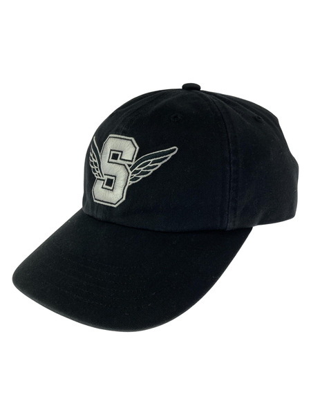 Supreme キャップ 25ss Wings Logo 6-Panel CAP BLACK