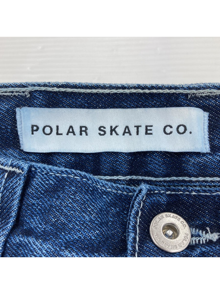POLAR POLAR BIG BOY ワイドデニムパンツ M ブルー