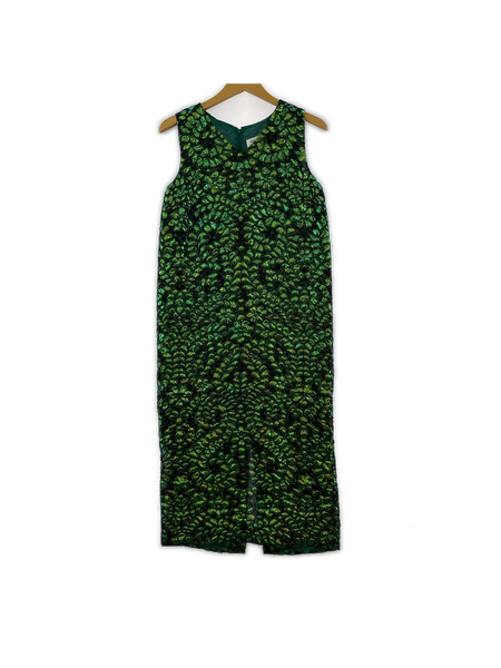MAISON MARGIELA ノースリーブワンピース 16AW Dresses Green Metallic 38
