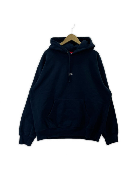 Supreme パーカー 24AW Micro Logo (L) 紺[値下]