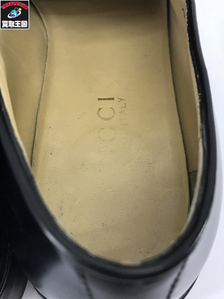 GUCCI 靴 ホースビットローファー 黒 レザー 36(1/2)100 0455