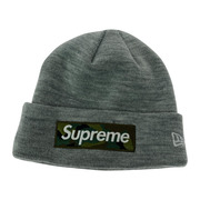 Supreme ニットキャップ ×NEW ERA/ビーニー/GRY