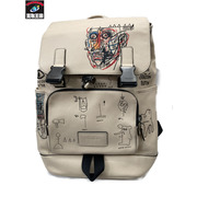 リュックサック・バックパック BASQUIATコラボ アート バックパック  アイボリー
