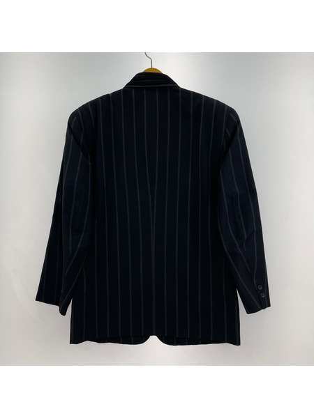 COMME des GARCONS HOMME PLUS 88SS襟プリーツ ストライプテーラードジャケット