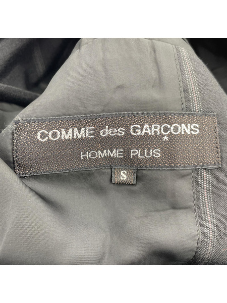 COMME des GARCONS HOMME PLUS 88SS襟プリーツ ストライプテーラードジャケット