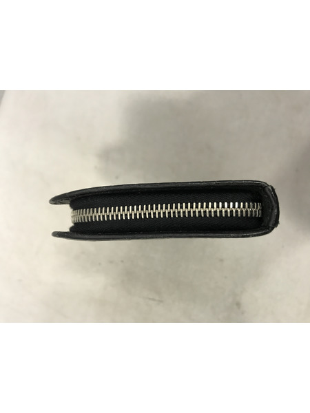 長財布 クロコレザー ロングウォレット ブラック