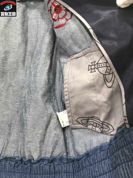 Vivienne Westwood red label　ROSE刺繍 デニムブルゾン 03