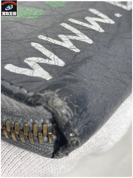 長財布 BALENCIAGA グラフィティロングウォレット