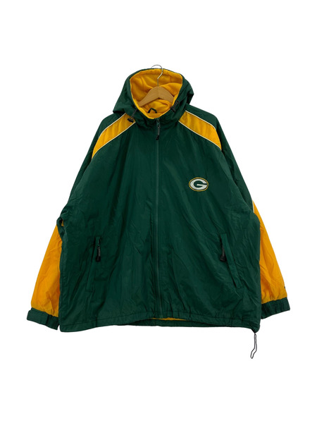 PUMA ジャケット 00s NFL グリーン ベイ・パッカーズナイロンジャケット (XL)