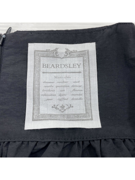 BEARDSLEY ノースリーブワンピース ギャザーサロペット/BLK