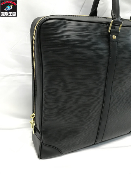 LOUIS VUITTON LV　エピ　ポルト　ドキュマン　ヴォワヤージュ　M40321 ルイヴィトン ハンドバック ブラック