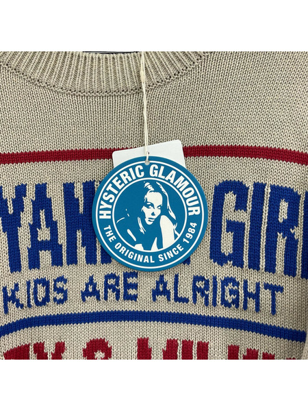 HYSTERIC GLAMOUR ニット・セーター DIZZY & MILKY S ベージュ