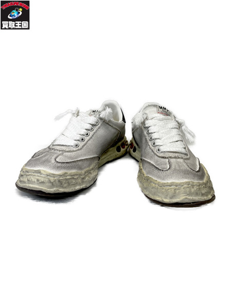 MIHARA YASUHIRO HERBIE 加工ロートップスニーカー 40 ホワイト A10FW706