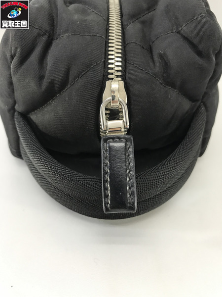 PRADA ハンドバッグ Re-NYLON キルティング 黒