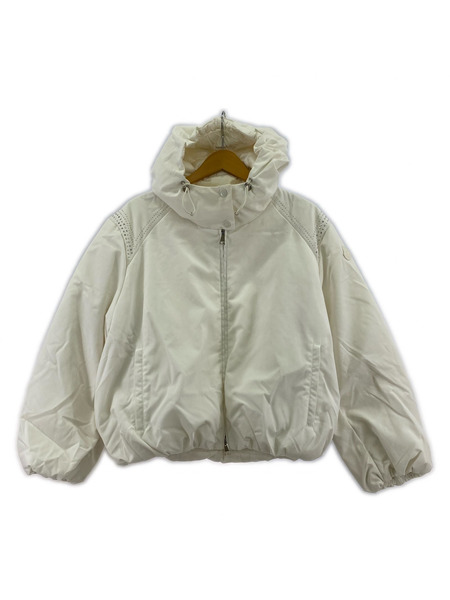 MONCLER ダウンジャケット martinet embellished down jacket 0 ホワイト