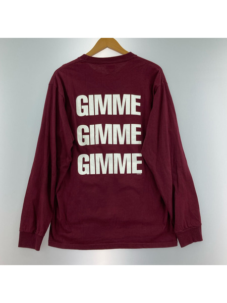 Supreme 長袖Tシャツ・カットソー 11AW/Snow White L/S Tee M バーガンディ