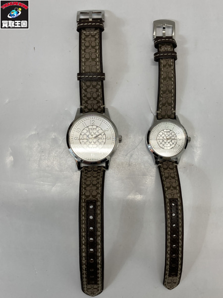 コーチ/ペアウォッチ/CA.55.7.14.0781(2.14.0782)/電池交換 ボーイズQZ