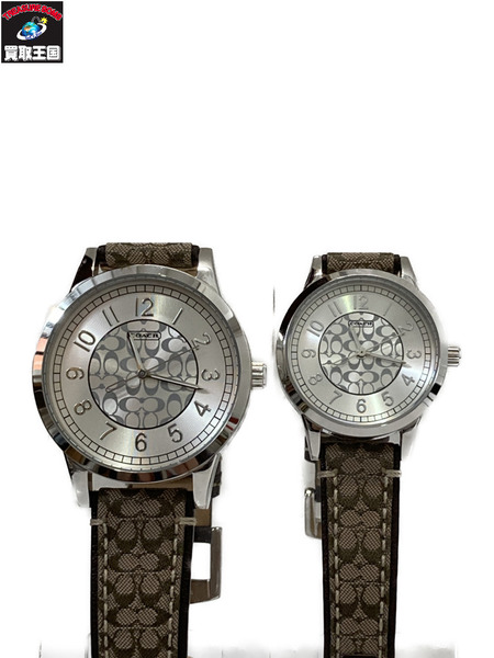 コーチ/ペアウォッチ/CA.55.7.14.0781(2.14.0782)/電池交換 ボーイズQZ