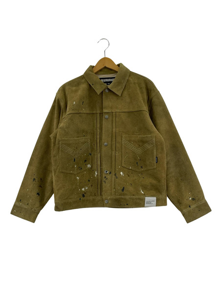 NEIGHBORHOOD レザージャケット DRIP SUEDE JACKET SIZE:S BEIGE[値下]