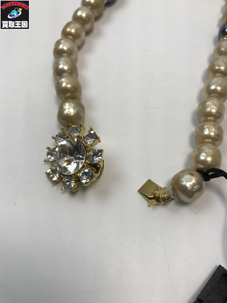 Yves Saint Laurent イブサンローラン YSL　ネックレス　ヴィンテージ カラーストーン　ゴールドカラー