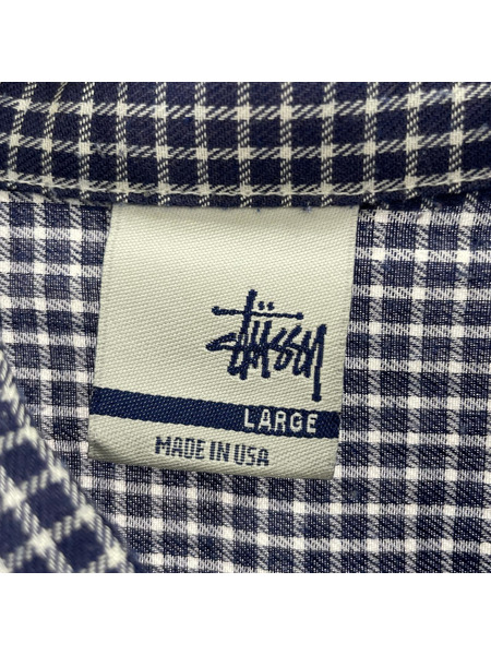 STUSSY 半袖シャツ ポケット 刺繍