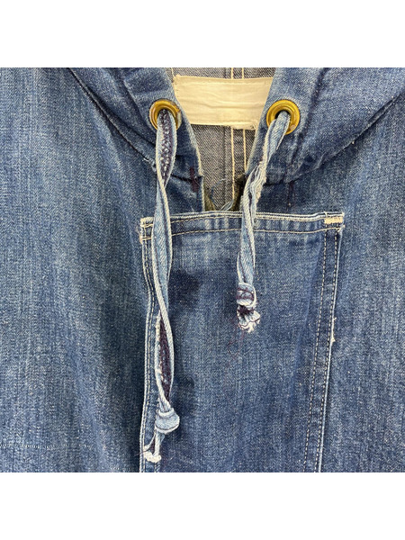 OLD・VINTAGE オーバーオール・ツナギ 60s U.S.Navy SERVAL ジップ 青