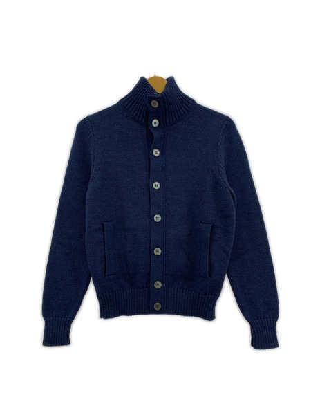 ZANONE カーディガン ニットカーディガン 紺