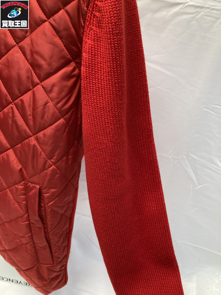 PRADA キルティング ニット 切替 ジップジャケット サイズ48