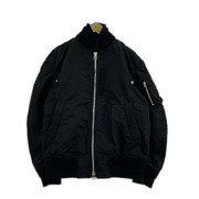 Sacai MA-1×ブレザー ハイブリッドブルゾン 黒×紺