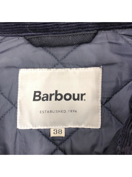 Barbour キルティングジャケット（38） 紺