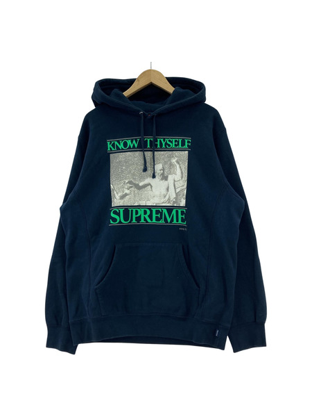 Supreme 19SS Know Thyself Hooded Sweatshirt L ネイビー