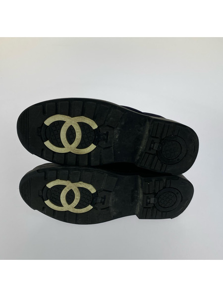 靴 CHANEL キルティング/ムートンブーツ/37