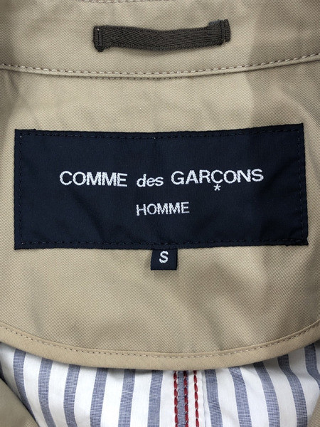 COMME des GARCONS 19SS Cotton Gabarrdine Coat S ベージュ