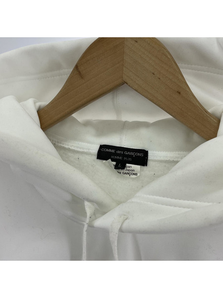 COMME des GARCONS HOMME PLUS Drawstring Hoodie L ホワイト