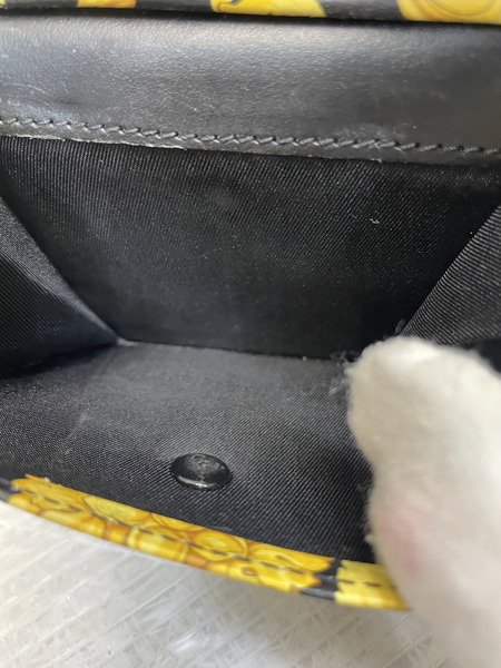 VERSACE バロック メデューサ レザーコンパクトウォレット 黒