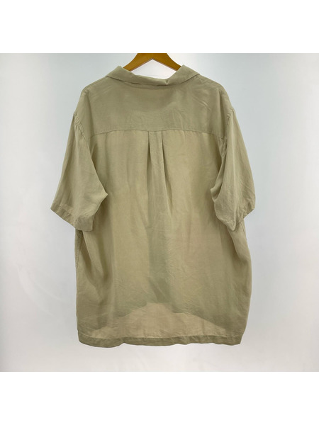 半袖シャツ PELLY ELLIS オープンカラー シルクシャツ  L