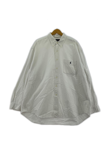 POLO RALPH LAUREN 90s BIG SHIRT 白 (XL)