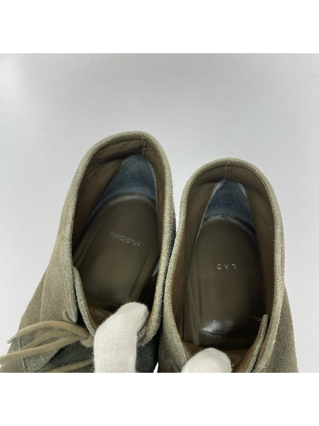 LAD MUSICIAN ブーツ チャッカブーツ グレー/スエード[値下]