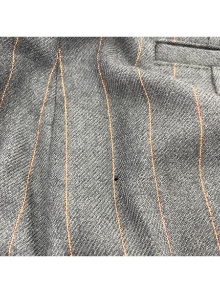 COMME des GARCONS ストライプ2タックスラックス SS グレー[値下]