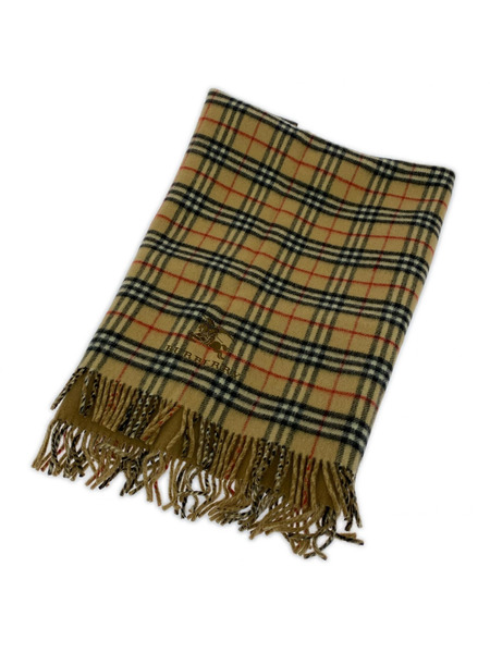 BURBERRY ソノ他 大判 ノバチェック ウール 茶
