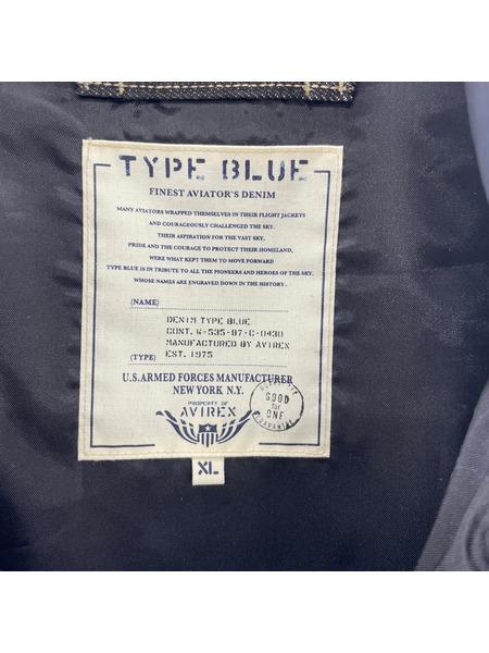 AVIREX デニムジャケット COMBINATION CUSTOM DENIM JACKET