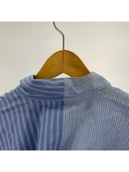 DRESSEDUNDRESSED PINSTRIPE COLOR BLOCK SHIRT