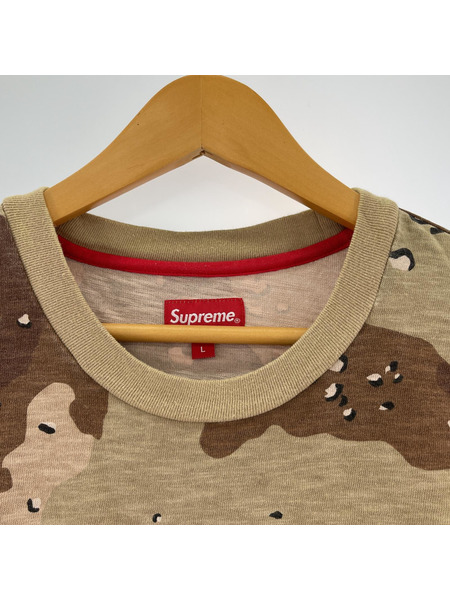 17SS/Supreme/Desert Camo Pocket Tee/L/チョコチップカモ