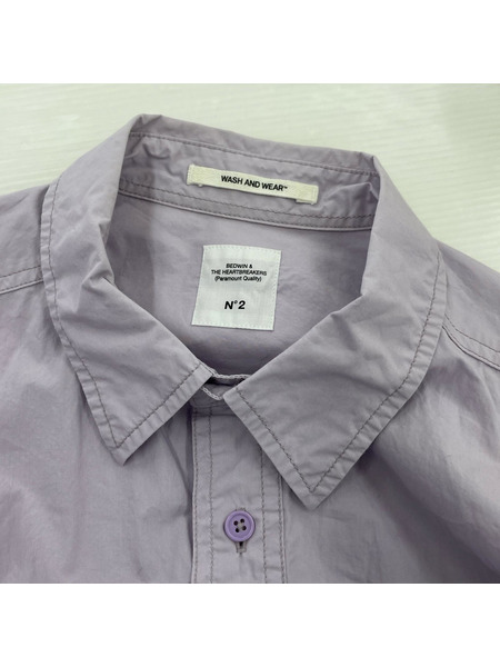 BEDWIN & THE HEARTBREAKERSL/S TYPEWRITER CLOTH SHIRT 紫 2
