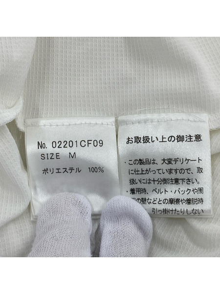 HYSTERIC GLAMOUR PSYCHO メッシュジップアップパーカー 白