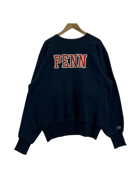 Champion スウェット・トレーナー 90s USA製 リバースウィーブ PENN XXL 紺