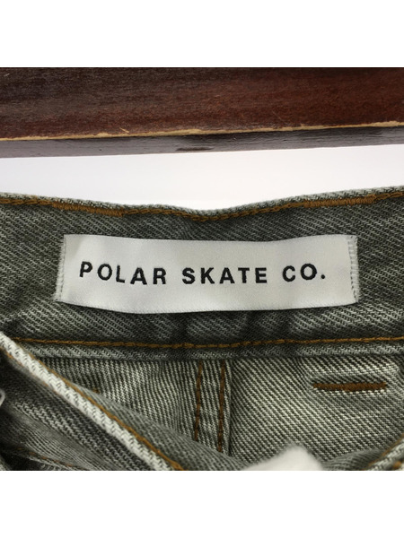 POLAR POLAR BIG BOY ワイドデニムパンツ M グレー