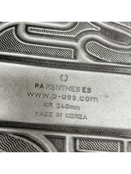 ソノ他 PAES スライドサンダル シルバー