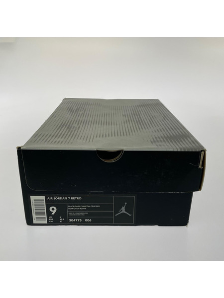 NIKE スニーカー AIR JORDAN 7 RETRO/304775-006/27cm/黒